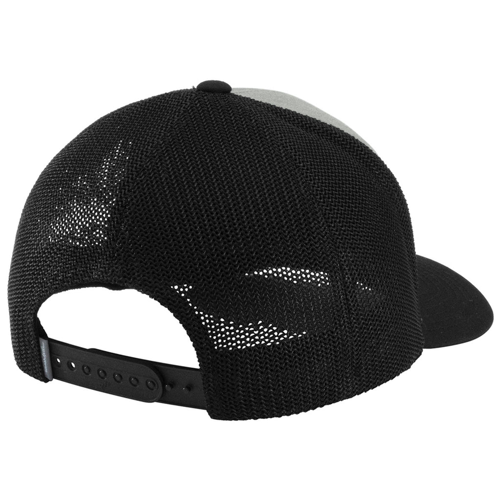 TravisMathew Heather Grey/Black Cruz Colorblock Trucker Cap