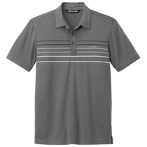 TravisMathew Men's Dark Grey Coto Performance Chest Stripe Polo