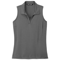 TravisMathew Women's Quiet Shade Grey/Black Coto Performance Sleeveless Polo