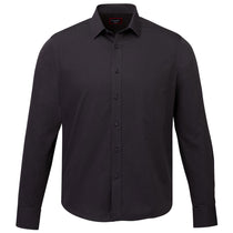 UNTUCKit Men's Black Stone Wrinkle-Free Long Sleeve Slim-Fit Shirt
