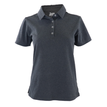 Zusa Women's Black Heather Peachy Polo