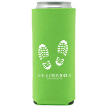 Best Promotions USA Lime 12oz. Slim Neoprene Seltzer Coolie