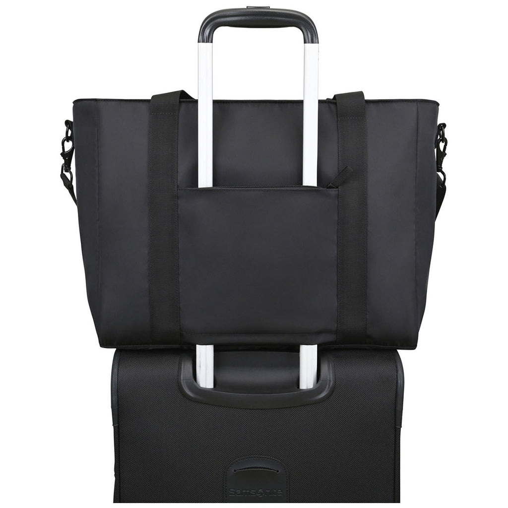 Gemline Black Skyler rPET Work to Weekend Laptop Tote