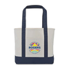 Gemline Navy Large Canvas Tote