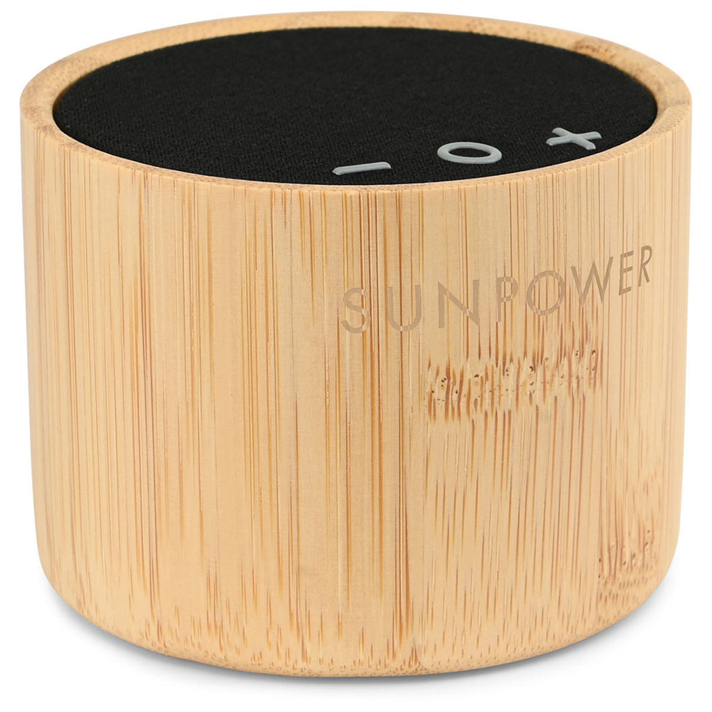 Gemline Bamboo Reed Circle Bamboo Wireless Speaker