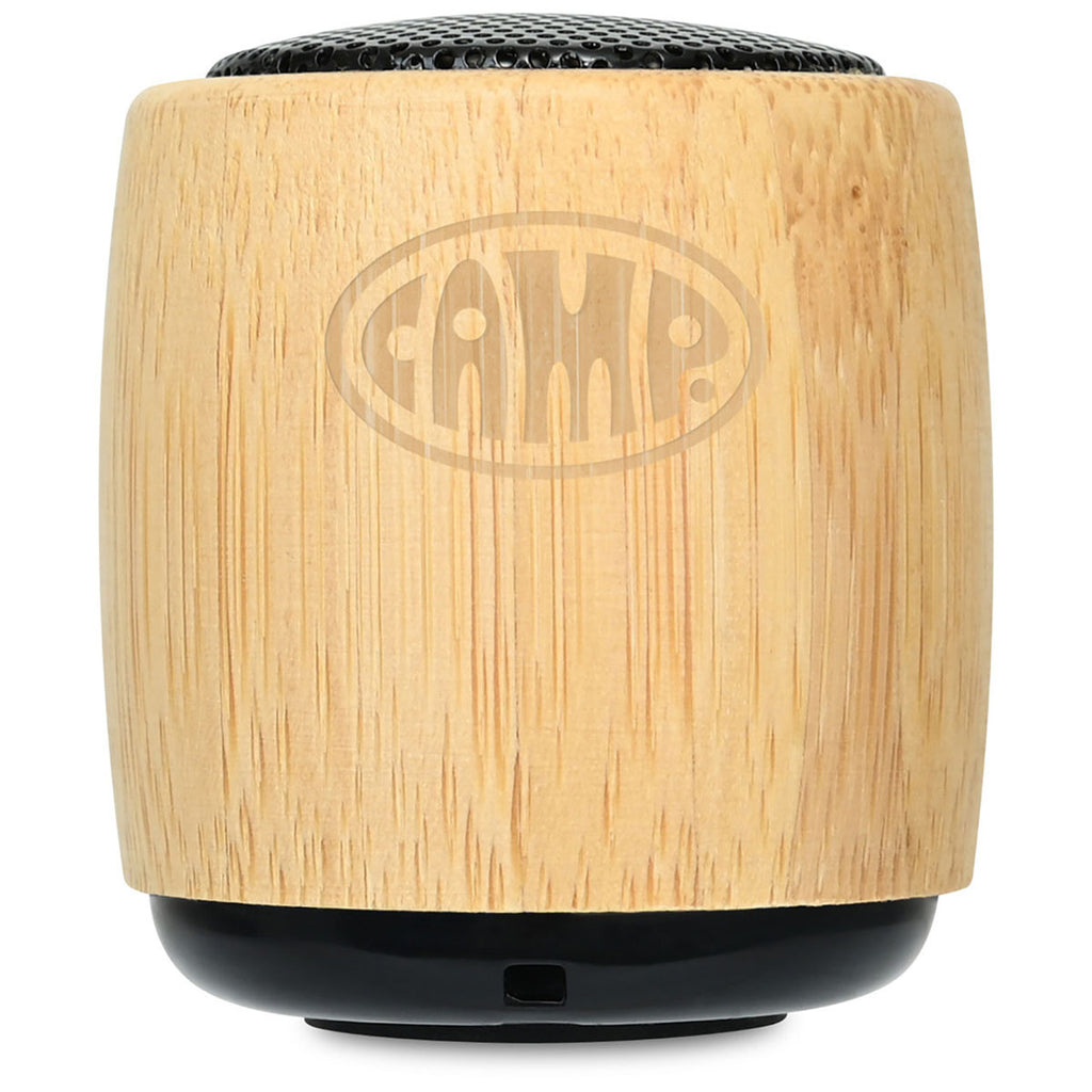 Gemline Bamboo Reed Mini Circle Wireless Speaker