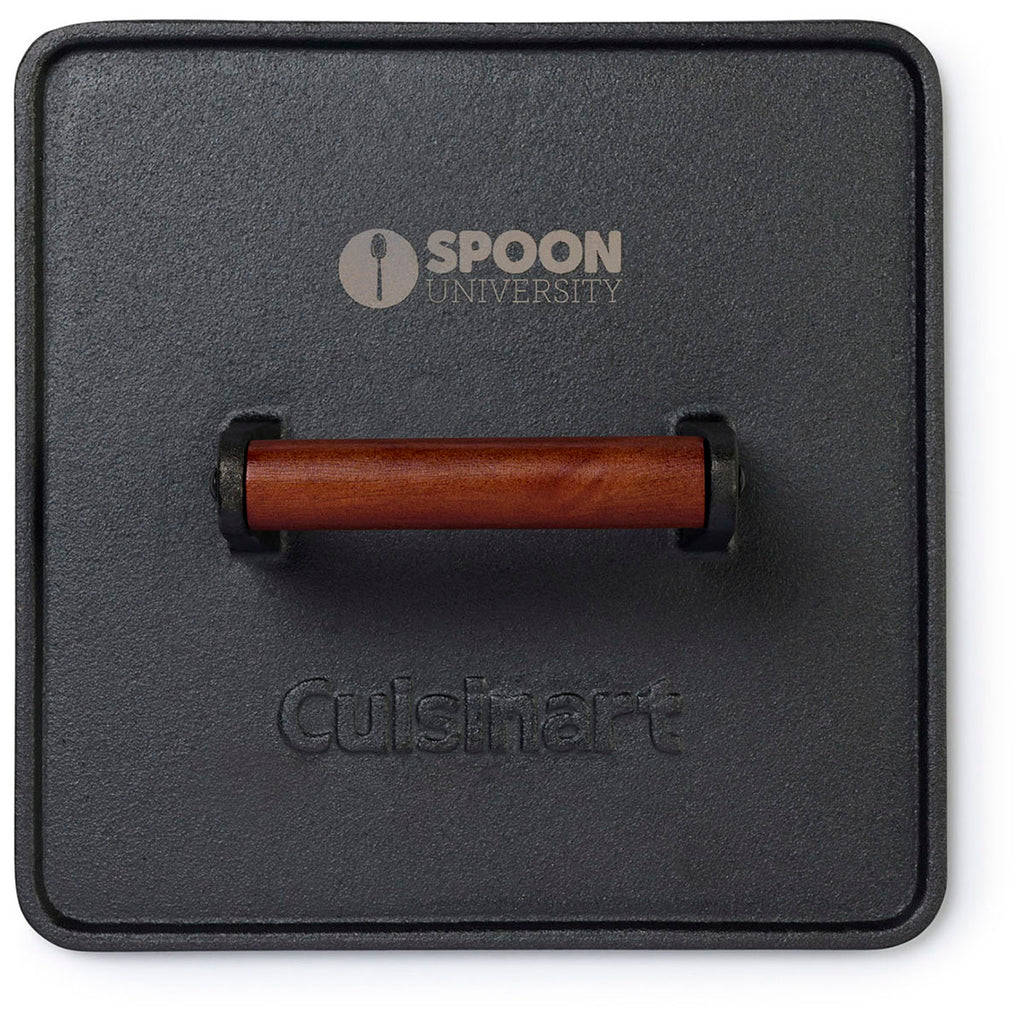 Cuisinart Outdoors Black XL Cast Iron Griddle Press