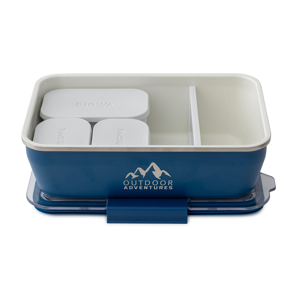 RIGWA Blue Travel Bento Box 9x6