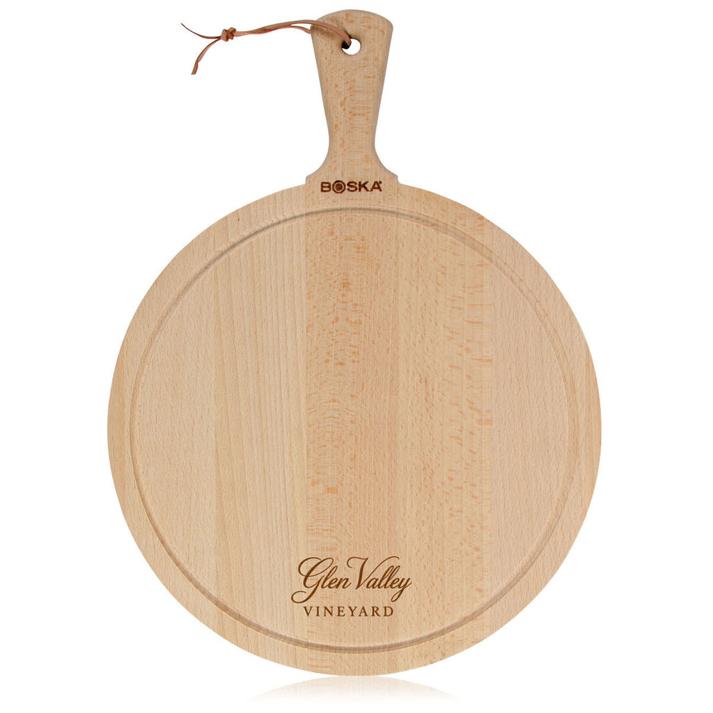 BOSKA Beige Serving Board Round Amigo L FSC