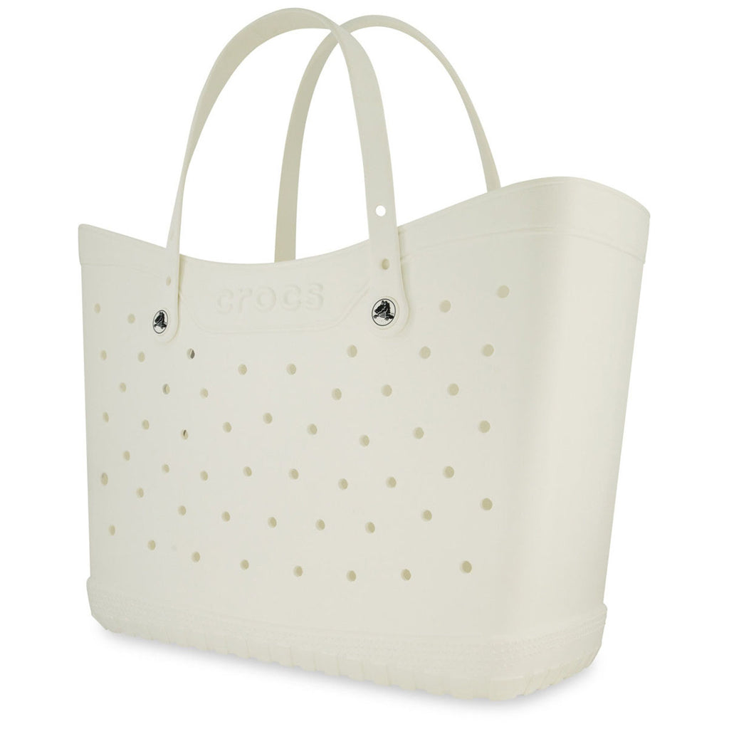 Crocs White-Black Classic Large Tote