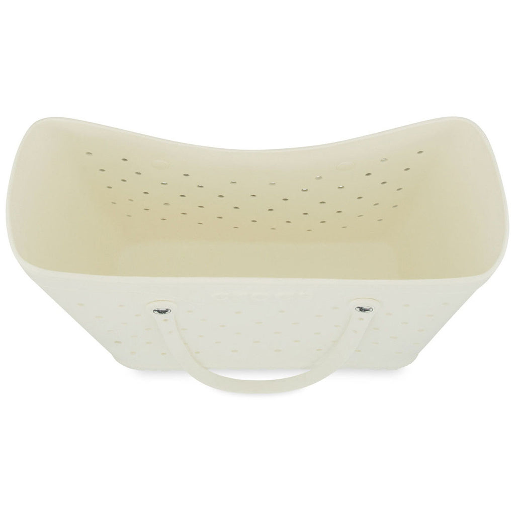 Crocs White-Black Classic Large Tote