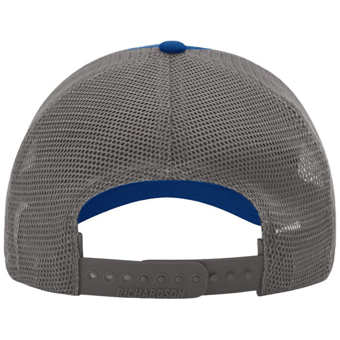 Richardson Royal/Charcoal Garment Washed Trucker