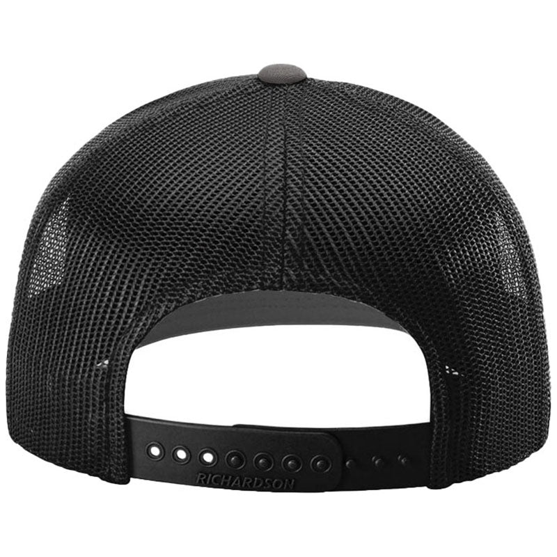 Richardson Charcoal/Black Trucker Cap