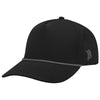 Branded Bills Black Bare Curved Canvas Rope Hat