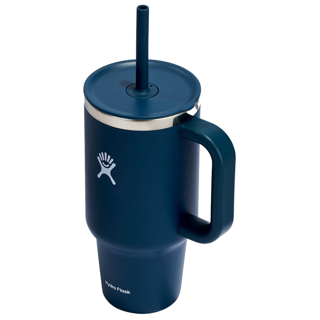 Hydro Flask Indigo All Around Travel Tumbler 32oz with Straw