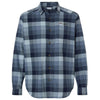 Columbia Men's Collegiate Navy Multi Buffalo Check Cornell Woods Flannel Shirt