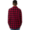 Columbia Men's Mountain Red Buffalo Check Cornell Woods Flannel Shirt