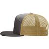 Richardson Charcoal/Old Gold 7-Panel Trucker