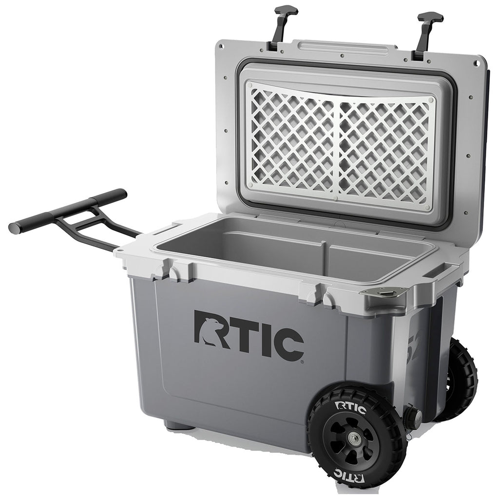 RTIC Dark Grey & Cool Grey 52 QT Ultra-Light Wheeled Cooler