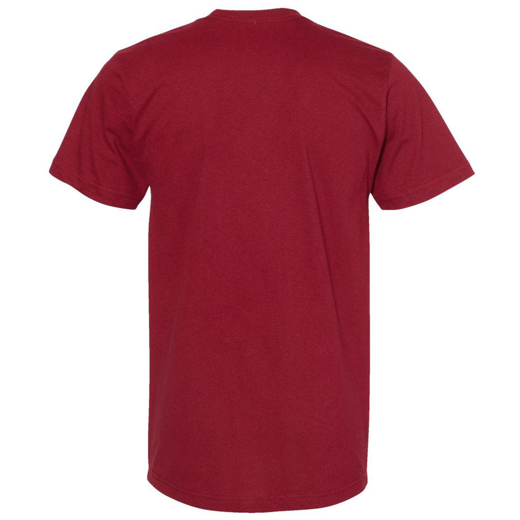 American Apparel Unisex Cardinal Fine Jersey Short-Sleeve T-Shirt