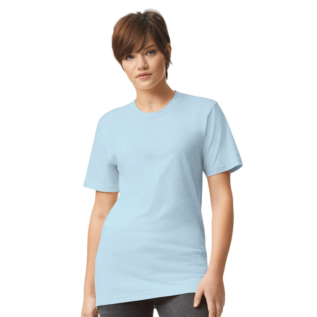 American Apparel Unisex Powder Blue Fine Jersey Short-Sleeve T-Shirt
