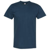 American Apparel Unisex Sea Blue Fine Jersey Short-Sleeve T-Shirt