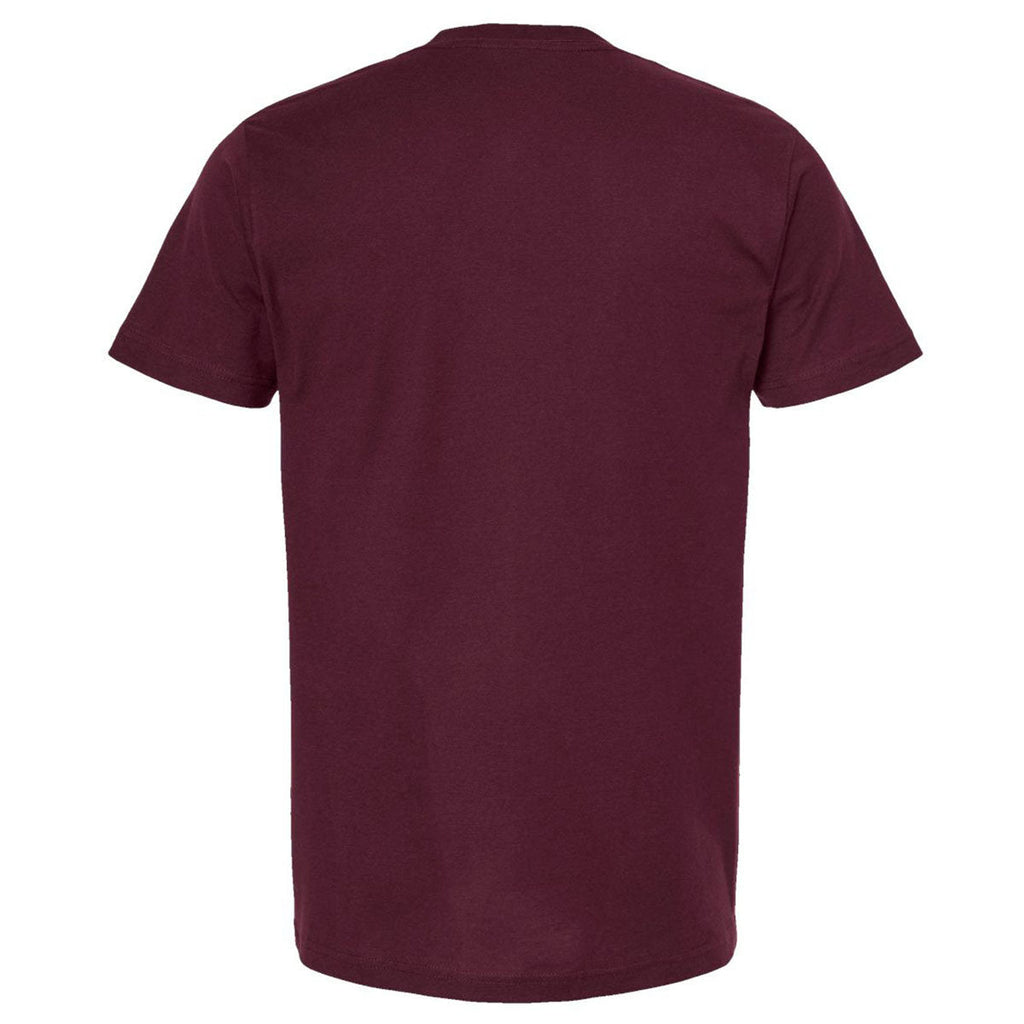 Tultex Unisex Burgundy Fine Jersey T-Shirt