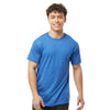 Tultex Unisex Heather Turquoise Fine Jersey T-Shirt