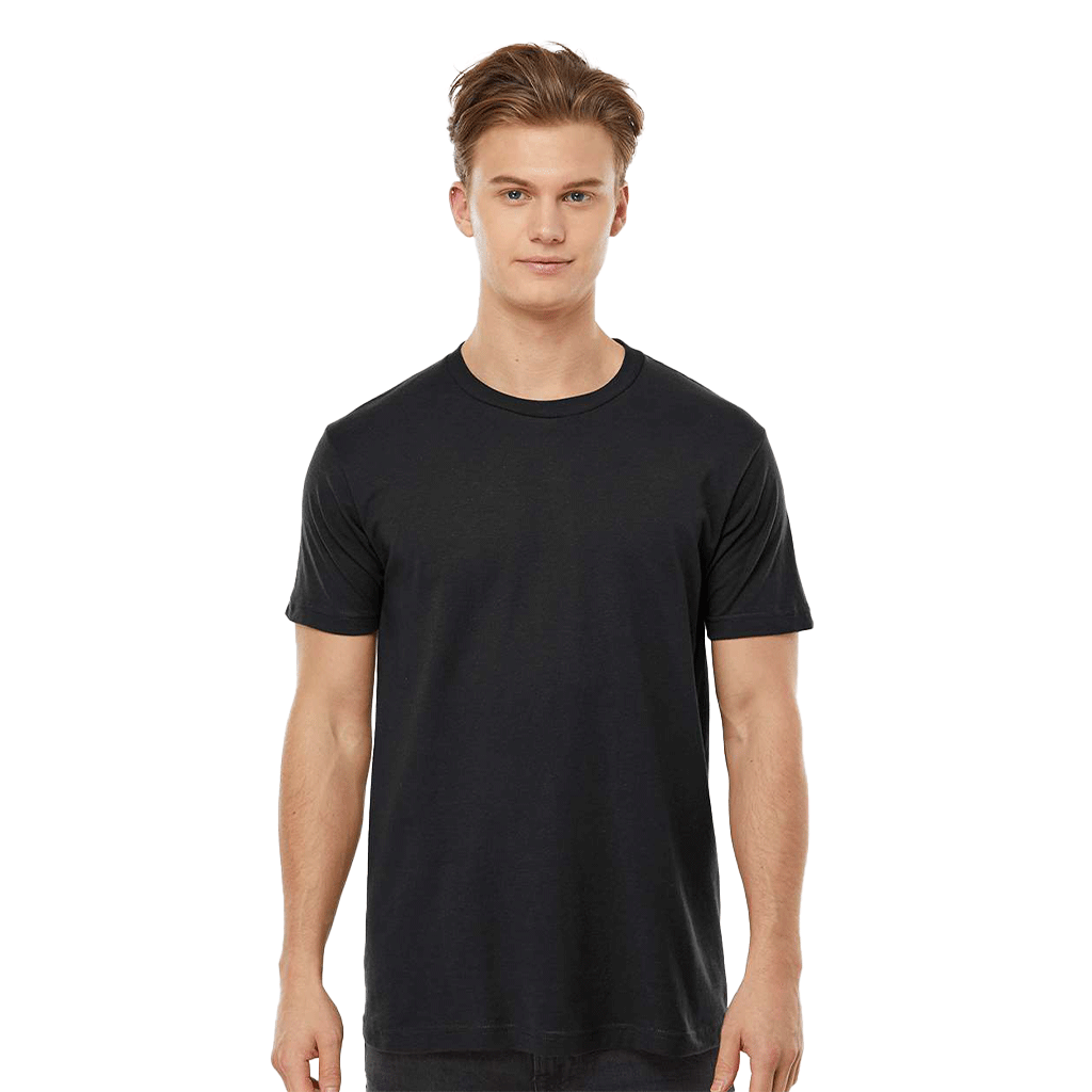 Tultex Unisex Black Fine Jersey T-Shirt