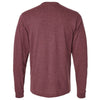 Tultex Unisex Heather Burgundy Fine Jersey Long Sleeve T-Shirt