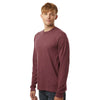 Tultex Unisex Heather Burgundy Fine Jersey Long Sleeve T-Shirt