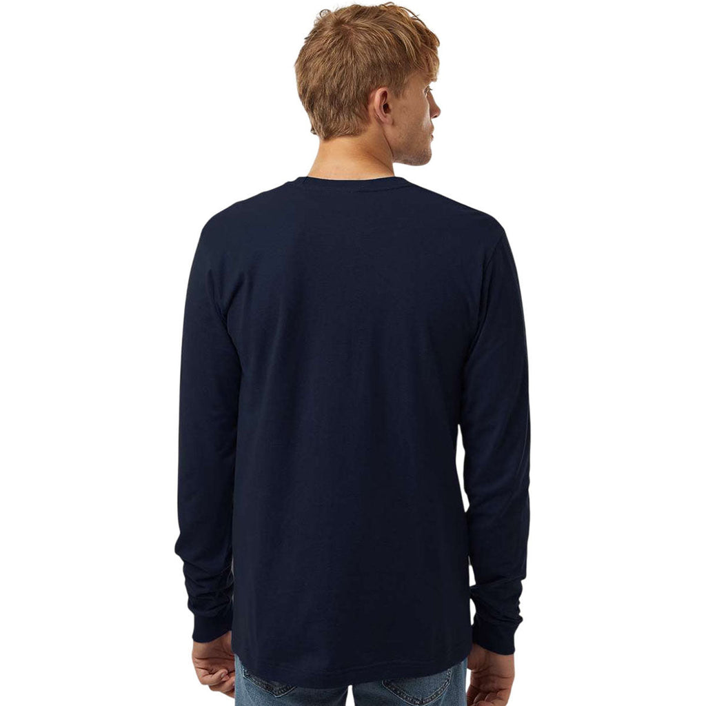 Tultex Unisex Navy Fine Jersey Long Sleeve T-Shirt