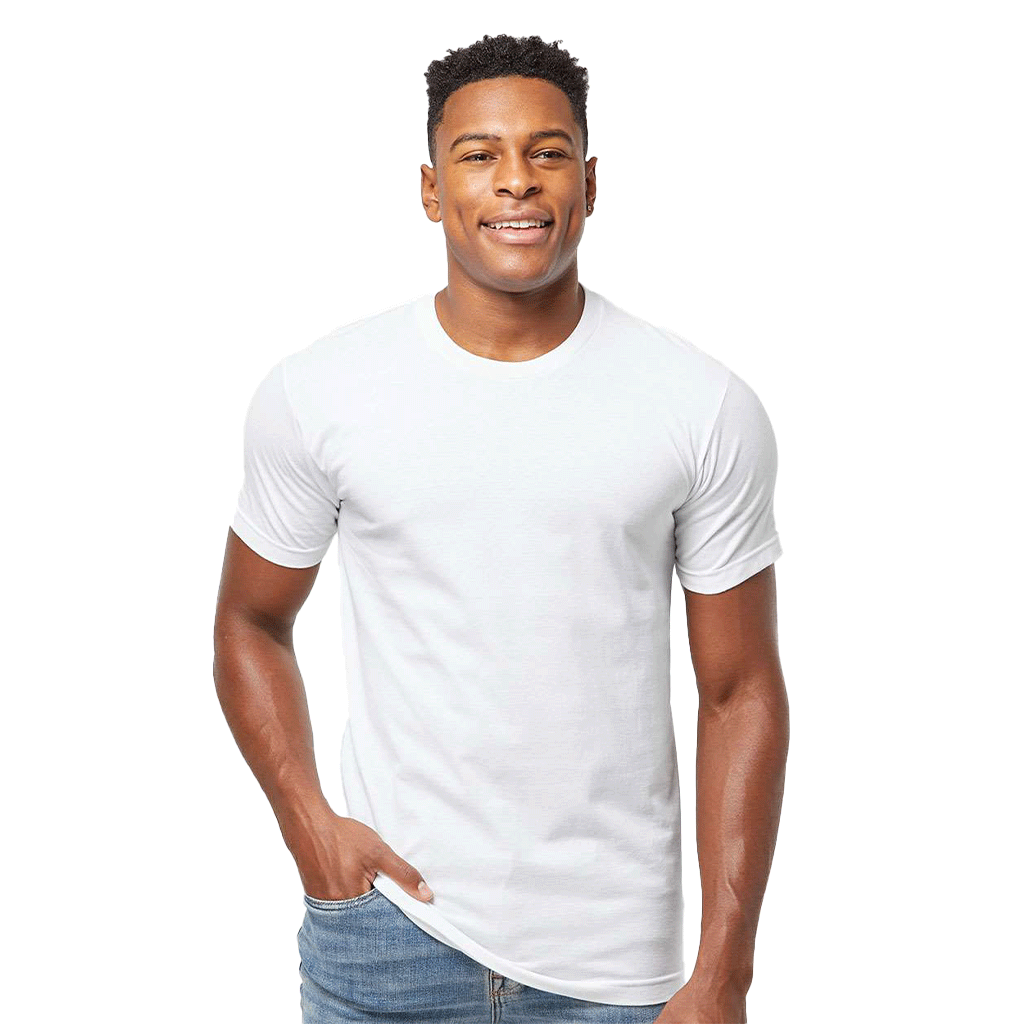 Tultex Unisex White Fine Jersey T-Shirt
