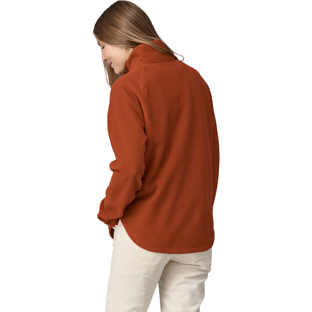 Patagonia Women's Burnished Red Classic Microdini Fleece Jacket