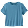 Patagonia Women's Shore Blue Capilene Cool Trail Cropped Shirt