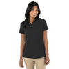 Charles River Women's Black Greenway Stretch Cotton Polo