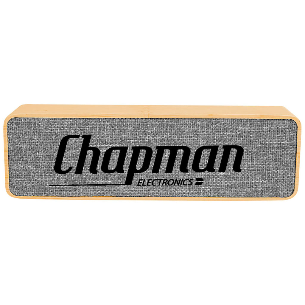 Hit Grey with Bamboo 2,200 mah Bamboo & rPET Power Bank