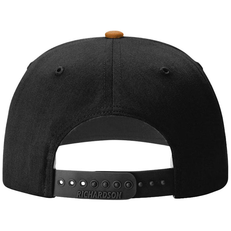 Richardson Caramel/Black Solid Twill Trucker
