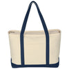 Hit Natural/Navy Large Starboard Cotton Canvas Tote Bag