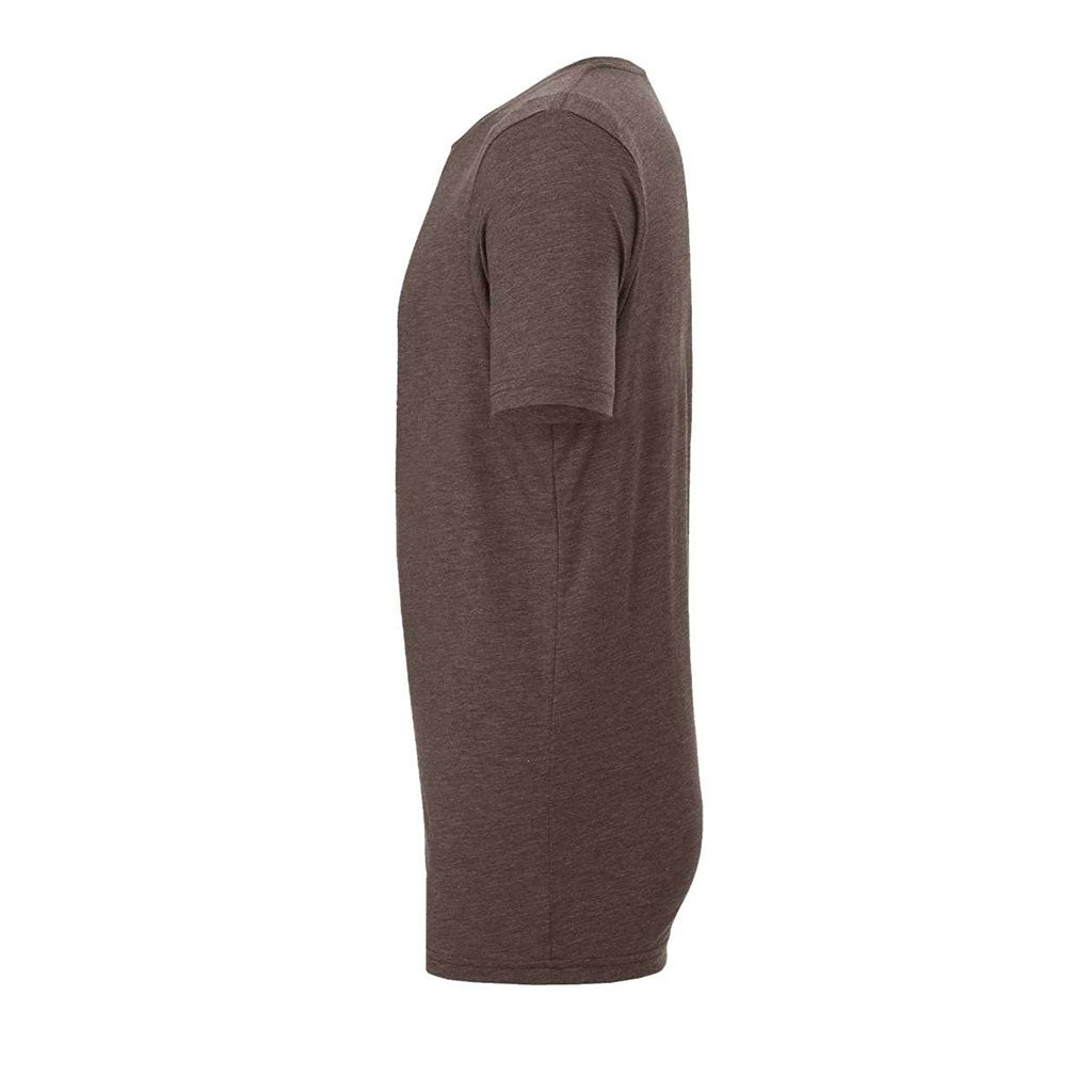 Bella + Canvas Unisex Brown Triblend Short-Sleeve T-Shirt