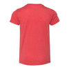 Bella + Canvas Youth Red Triblend Short-Sleeve T-Shirt