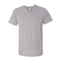 Bella + Canvas Unisex Athletic Grey Triblend Short-Sleeve V-Neck T-Shirt