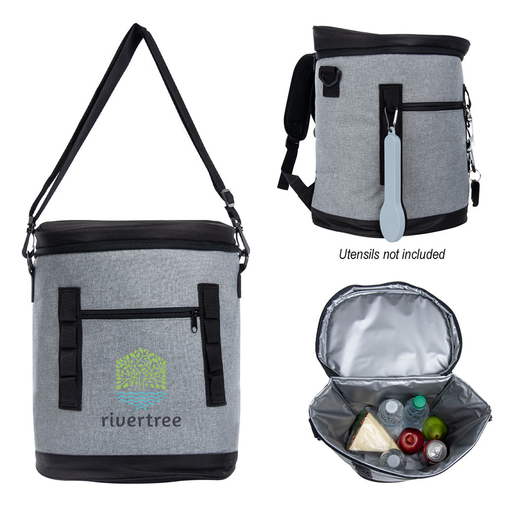 Hit Grey Happy Camper Cooler Backpack