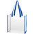 Hit Clear with Royal Blue Trim Clear Tote Bag