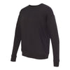 Bella + Canvas Unisex Black Drop Shoulder Fleece Sweatshirt