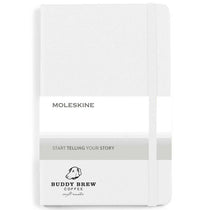 48-Hour Moleskine White Hard Cover Ruled Medium Notebook (4.5