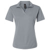 AllPro Women's Heather Steel Pro-Lock Performance Polo