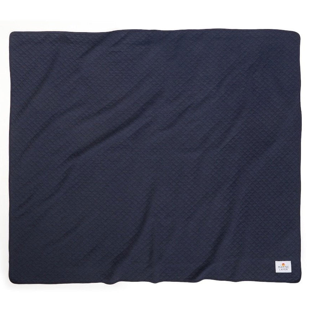 MerchPerks Marine Layer Navy Heather Corbet Blanket