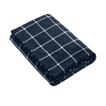 Port Authority River Blue Navy/Marshmallow Check Ultra Plush Blanket