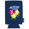 Koozie Navy Hype RPET Collapsible Can Cooler - 16 oz.